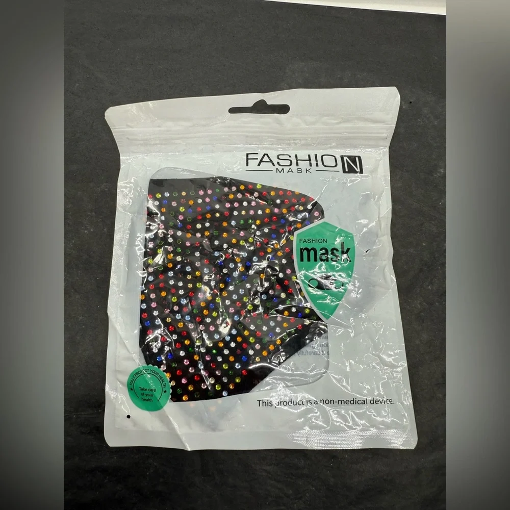 NWT Fashion Mask Jeweled Face Mask